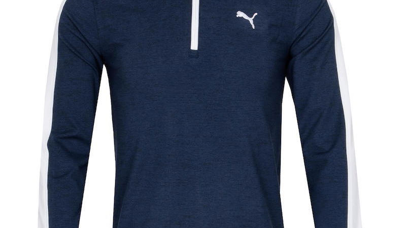 PUMA CLOUDSPUN T7 ZIP NECK SWEATER